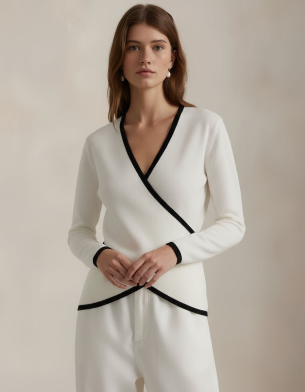 Pull Croisé Élégance - MAZZARO