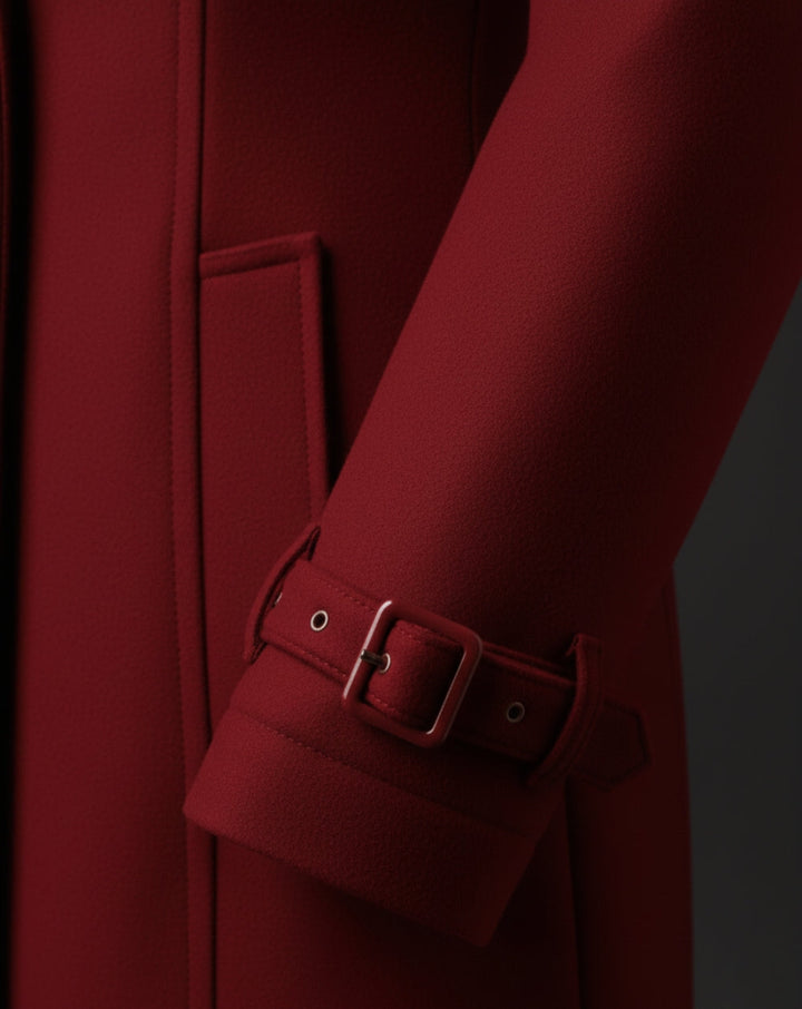 FIRENZE - Manteau Laine Cintrée Double Boutonnage - MAZZARO