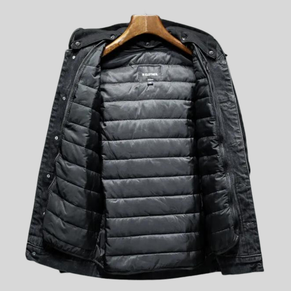 DANTE - Veste Denim Matelassée - MAZZARO