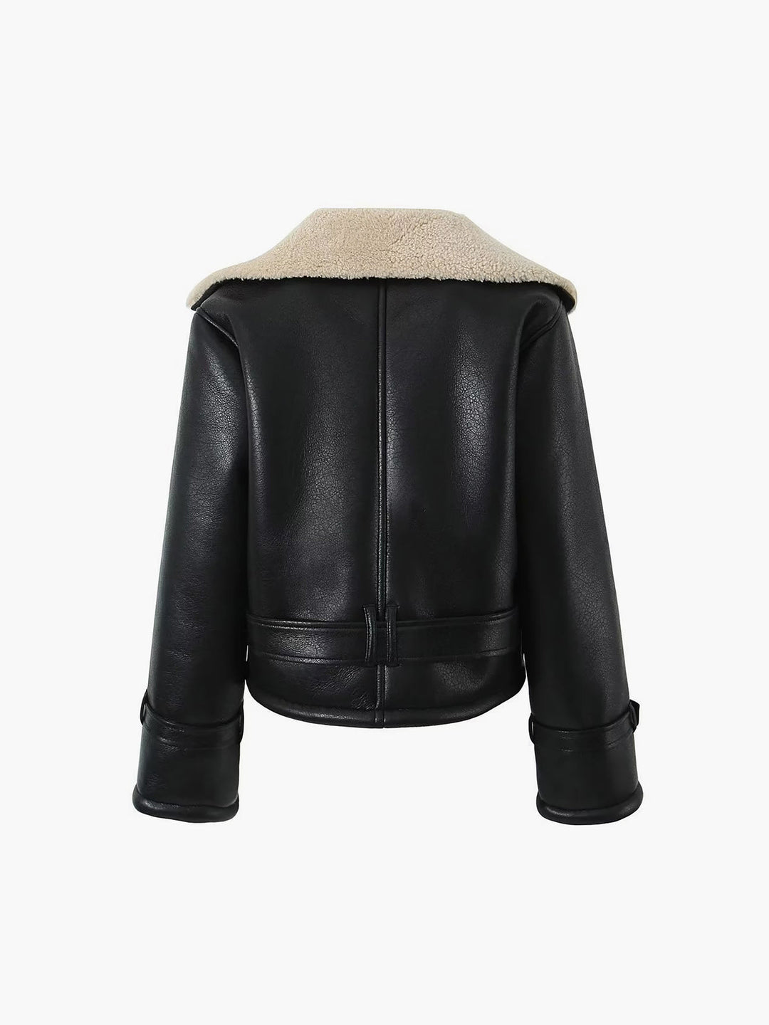 Isabella Conti – Veste Aviateur en Cuir avec Doublure en Shearling - MAZZARO
