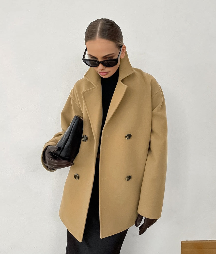 Elena Battaglia – Manteau minimaliste oversize - MAZZARO