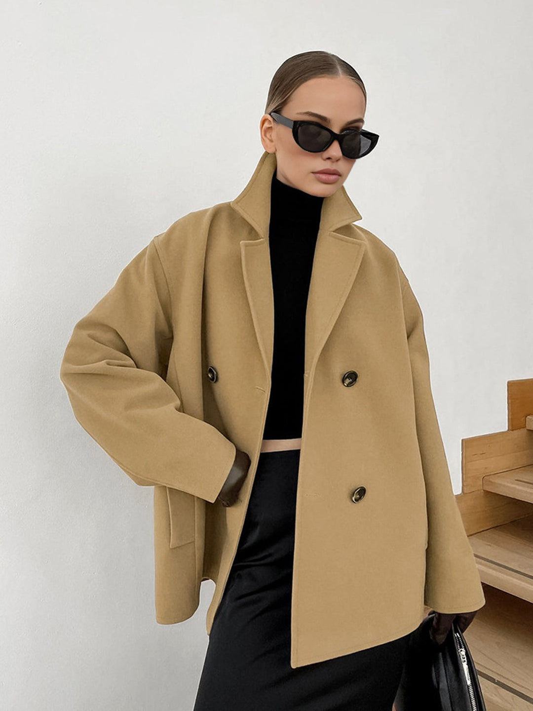 Elena Battaglia – Manteau minimaliste oversize - MAZZARO