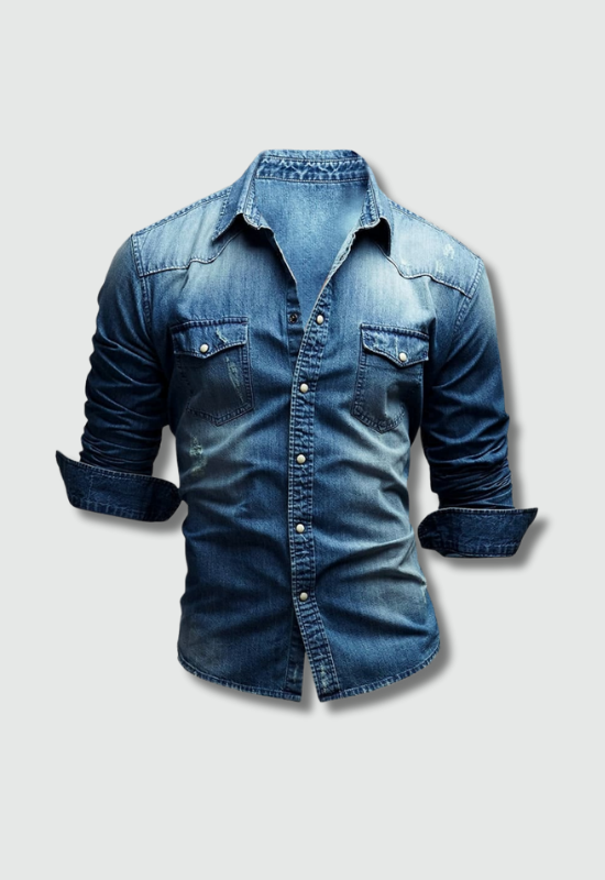Valerio – Chemise en denim rétro - MAZZARO