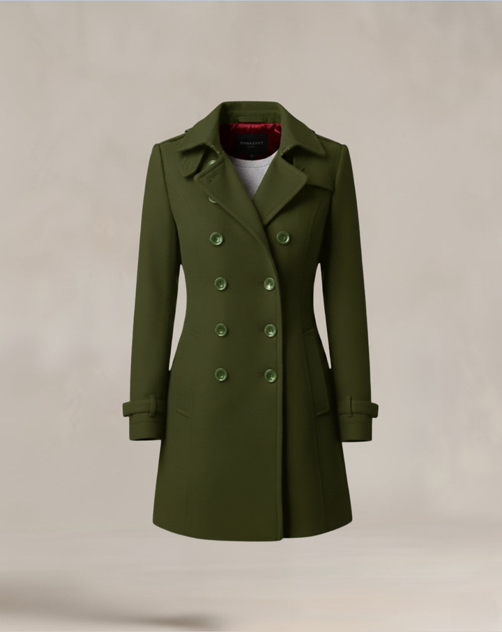 FIRENZE - Manteau Laine Cintrée Double Boutonnage - MAZZARO