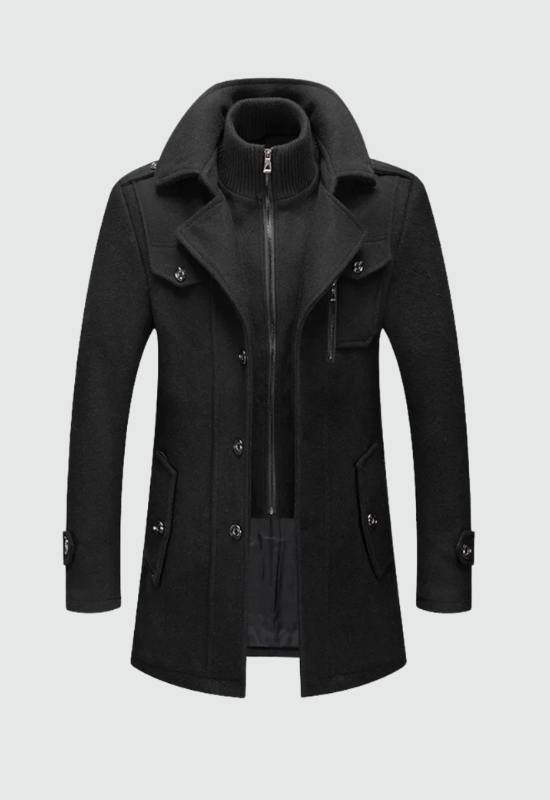 CANALI – Manteau en laine vierge - MAZZARO