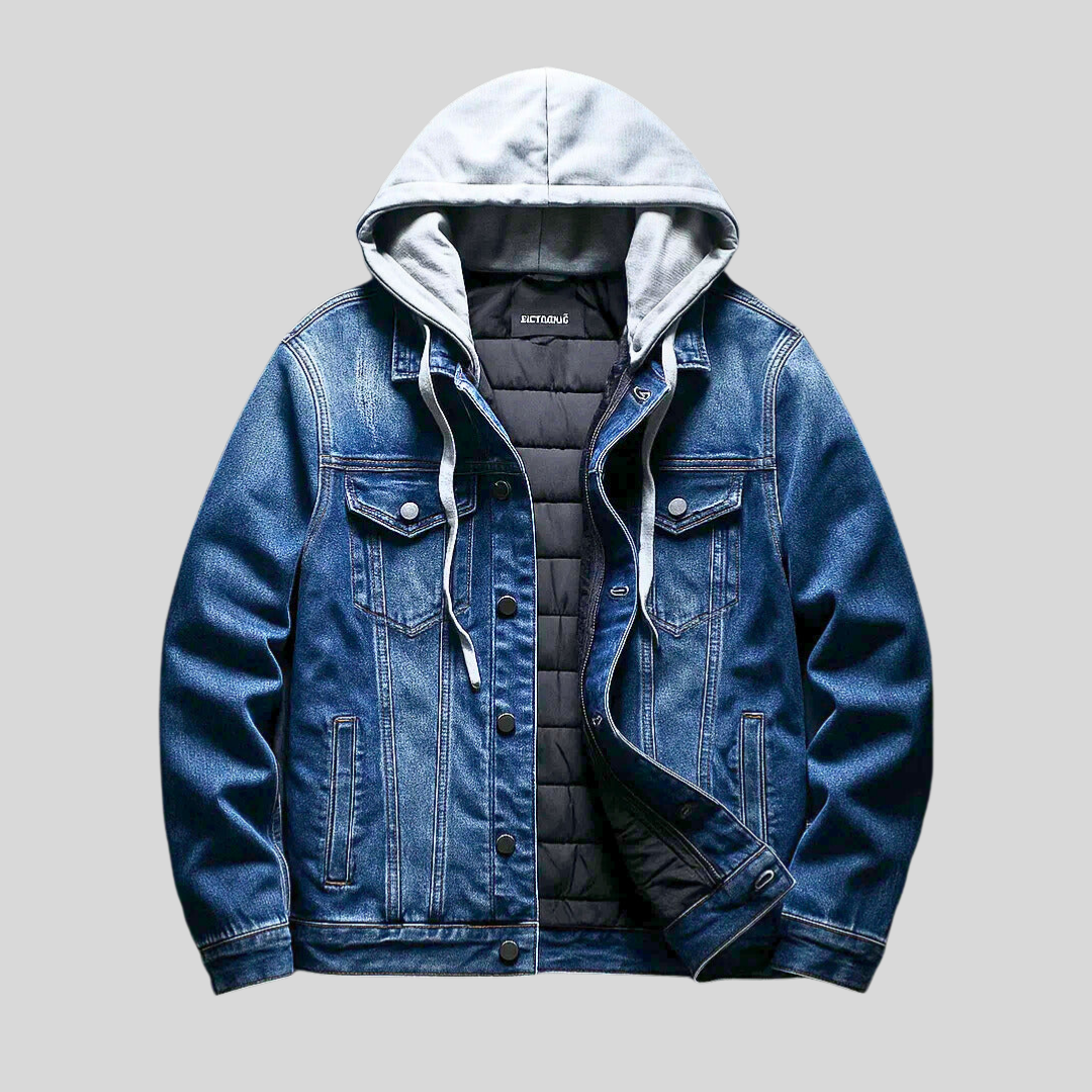 DANTE - Veste Denim Matelassée - MAZZARO