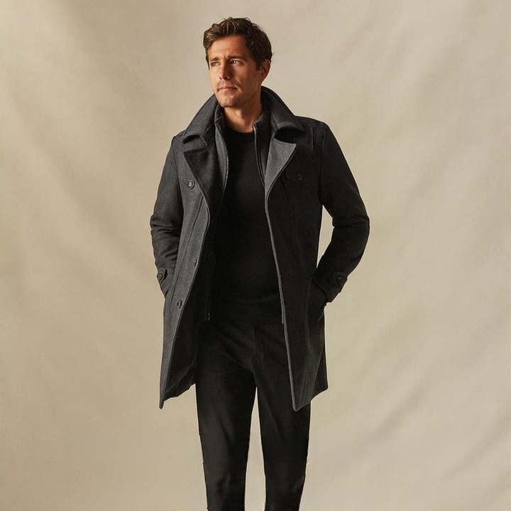 CANALI – Manteau en laine vierge - MAZZARO