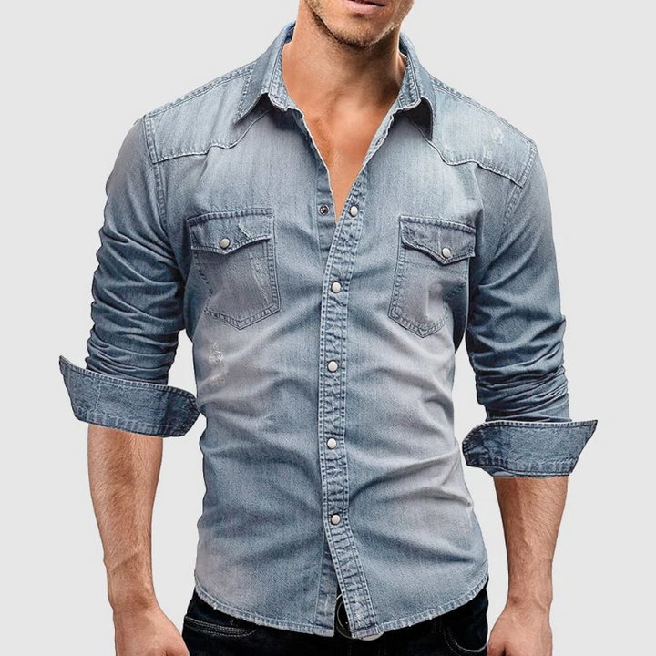 Valerio – Chemise en denim rétro - MAZZARO