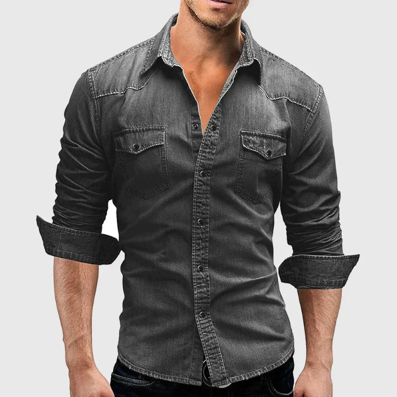 Valerio – Chemise en denim rétro - MAZZARO