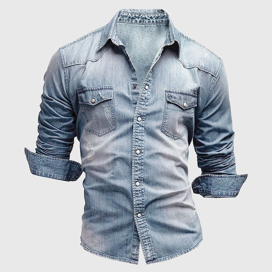 Valerio – Chemise en denim rétro - MAZZARO