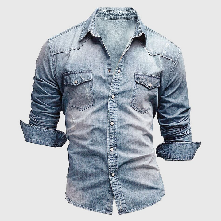 Valerio – Chemise en denim rétro - MAZZARO