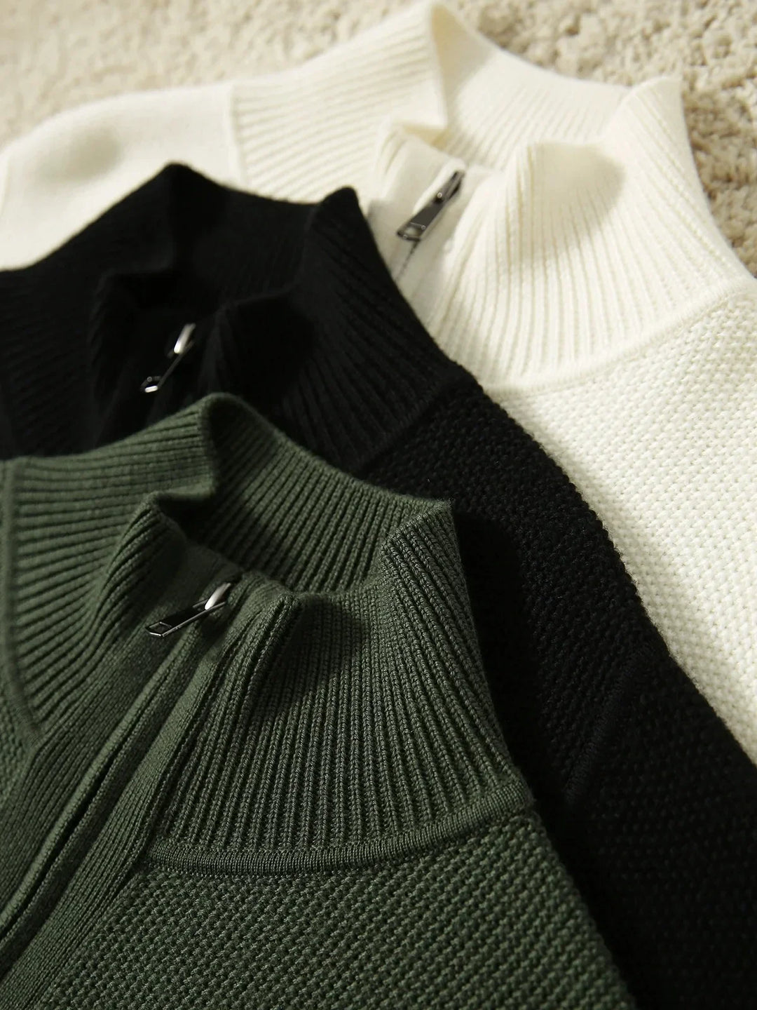 Giulia Ferrandi – Cardigan Zippé en Laine Mérinos - MAZZARO