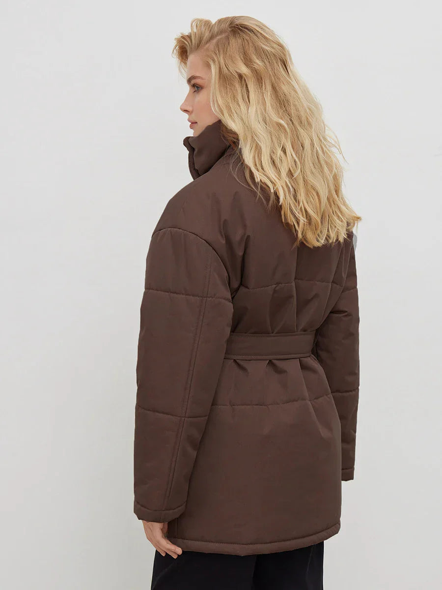 Élodie – Parka d’hiver ceinturée - MAZZARO