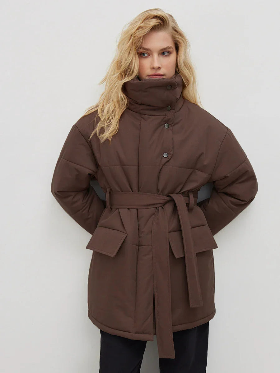 Élodie – Parka d’hiver ceinturée - MAZZARO