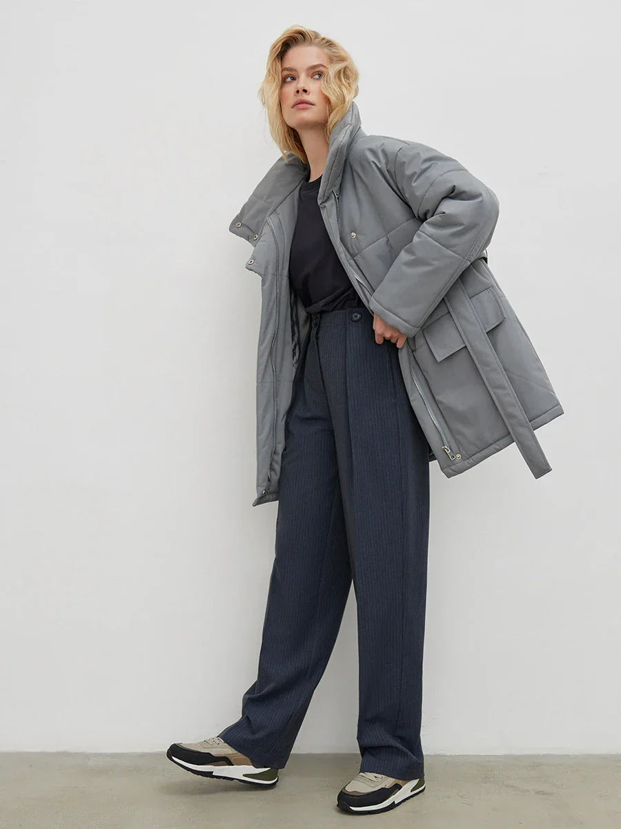 Élodie – Parka d’hiver ceinturée - MAZZARO