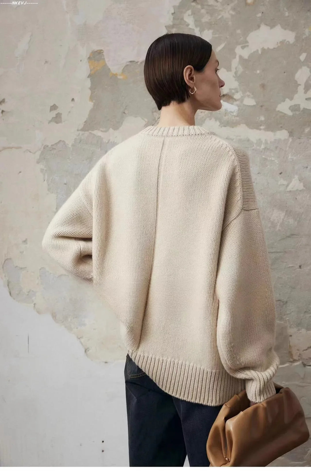 Camille Duret – Pull Oversize en Pur Cachemire - MAZZARO
